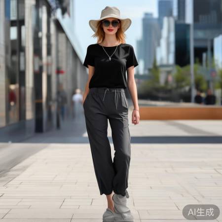 黑色直筒裤与空调裤：夏日穿搭新选择