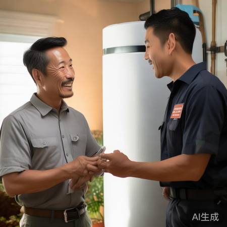 师傅服务好，耐心讲解热水器