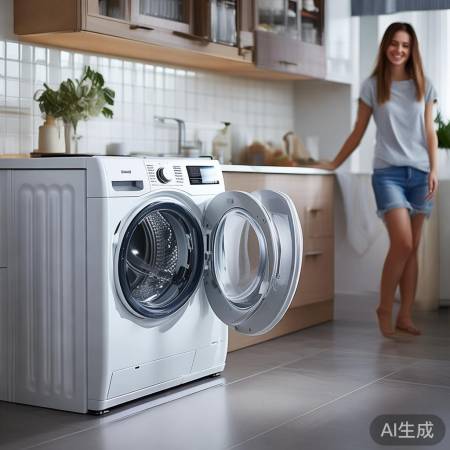 洗衣机安装后,检查调整,生活更