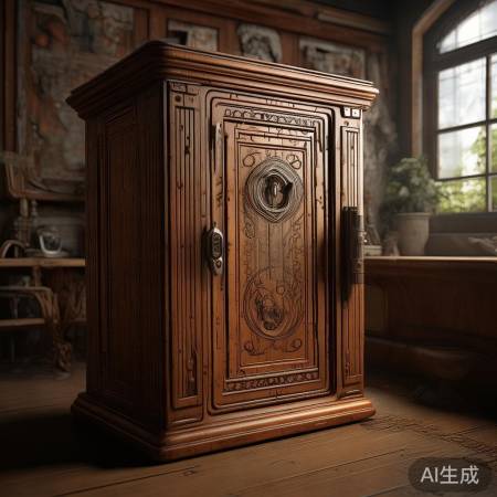木制保险柜，文艺范儿，防盗较弱
