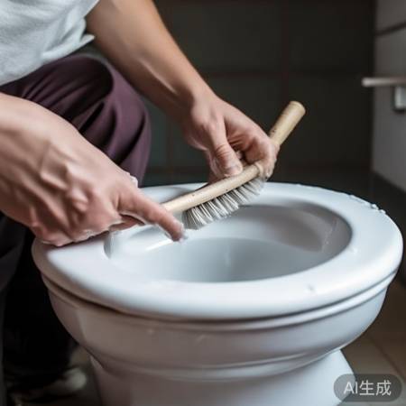 马桶冲不干净，检查按钮及刷洗内