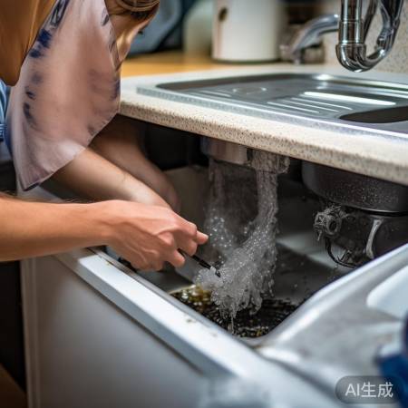 检查洗衣机排水口