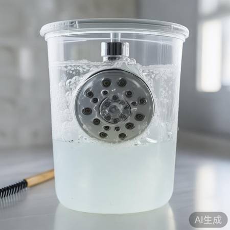 白醋除花洒堵塞