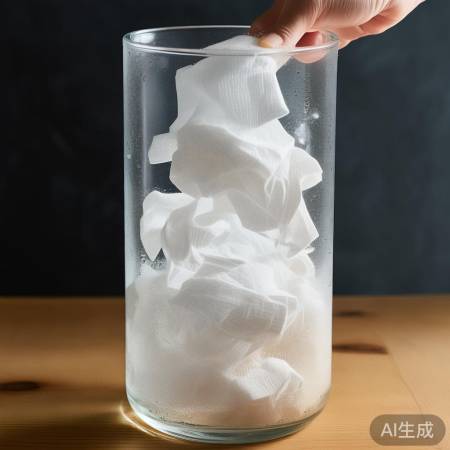 纸巾快速吸热降温