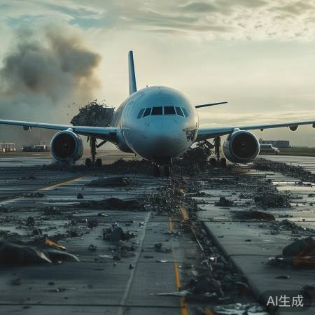 迪拜航空客机事故现场最新画面曝光!
