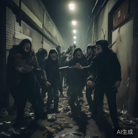 笑哭不法,气恨行为